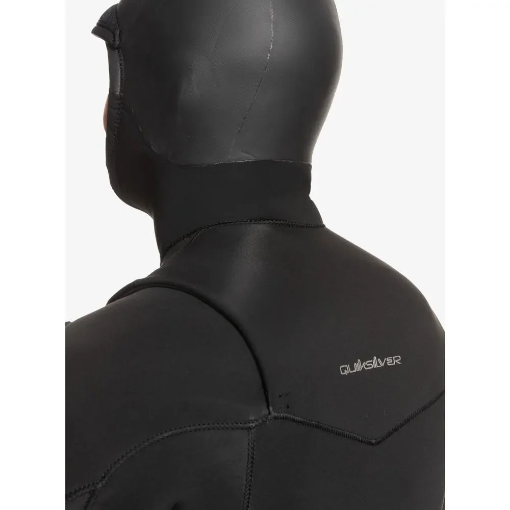 Quiksilver Men's Full Wetsuit 4/3mm Everyday Sessions Hooded GBS Chest Zip Suit